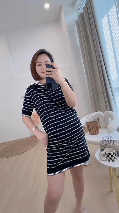 Diorlyn Stripes Knits Dress