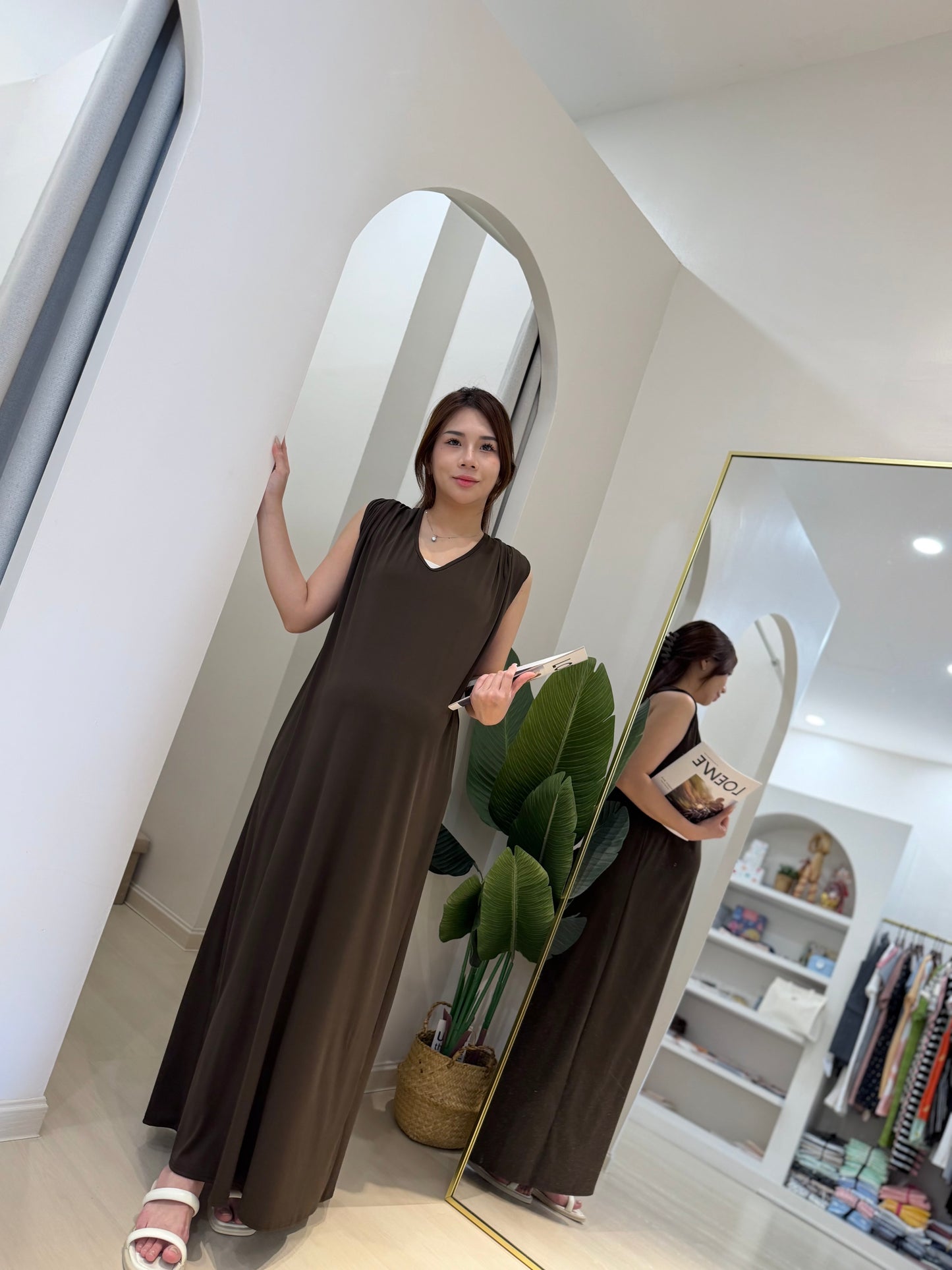 Kolyn Halter Maxi Dress
