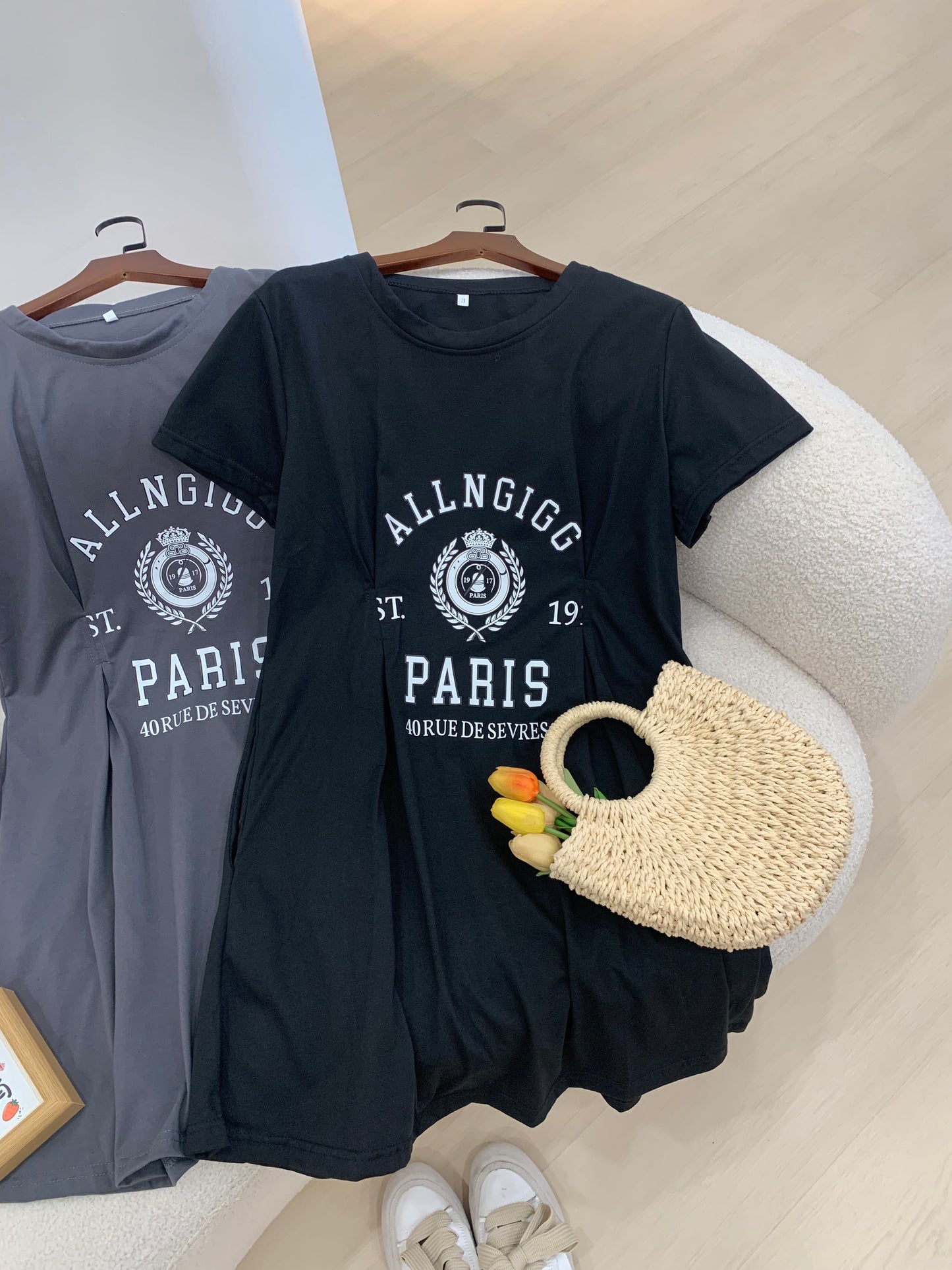 Elle Cotton Sleeved Dress