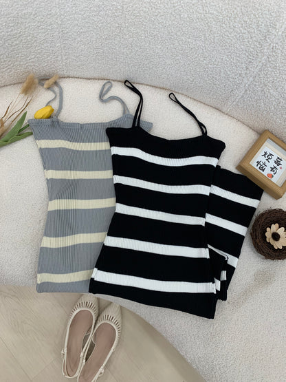 Anya Stripes Knits Dress