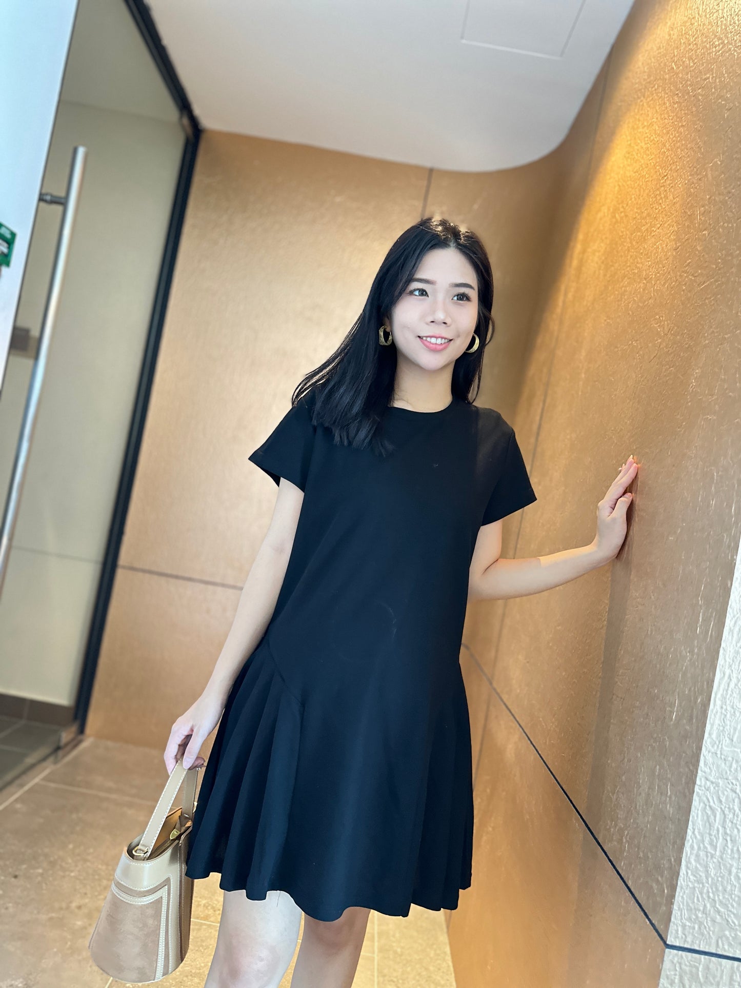 Janus Basic Cotton Flare Dress