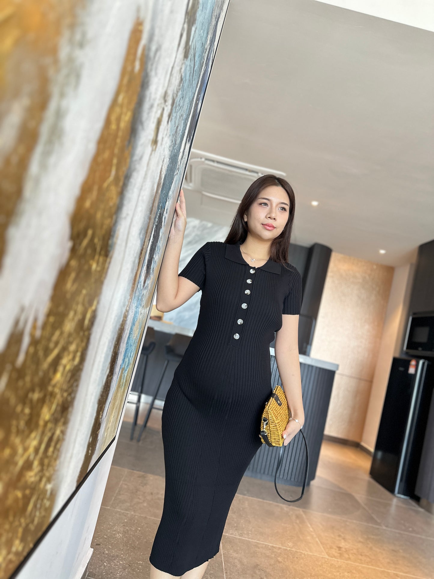 Yuna Knits Fitted Dress