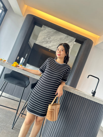 Diorlyn Stripes Knits Dress