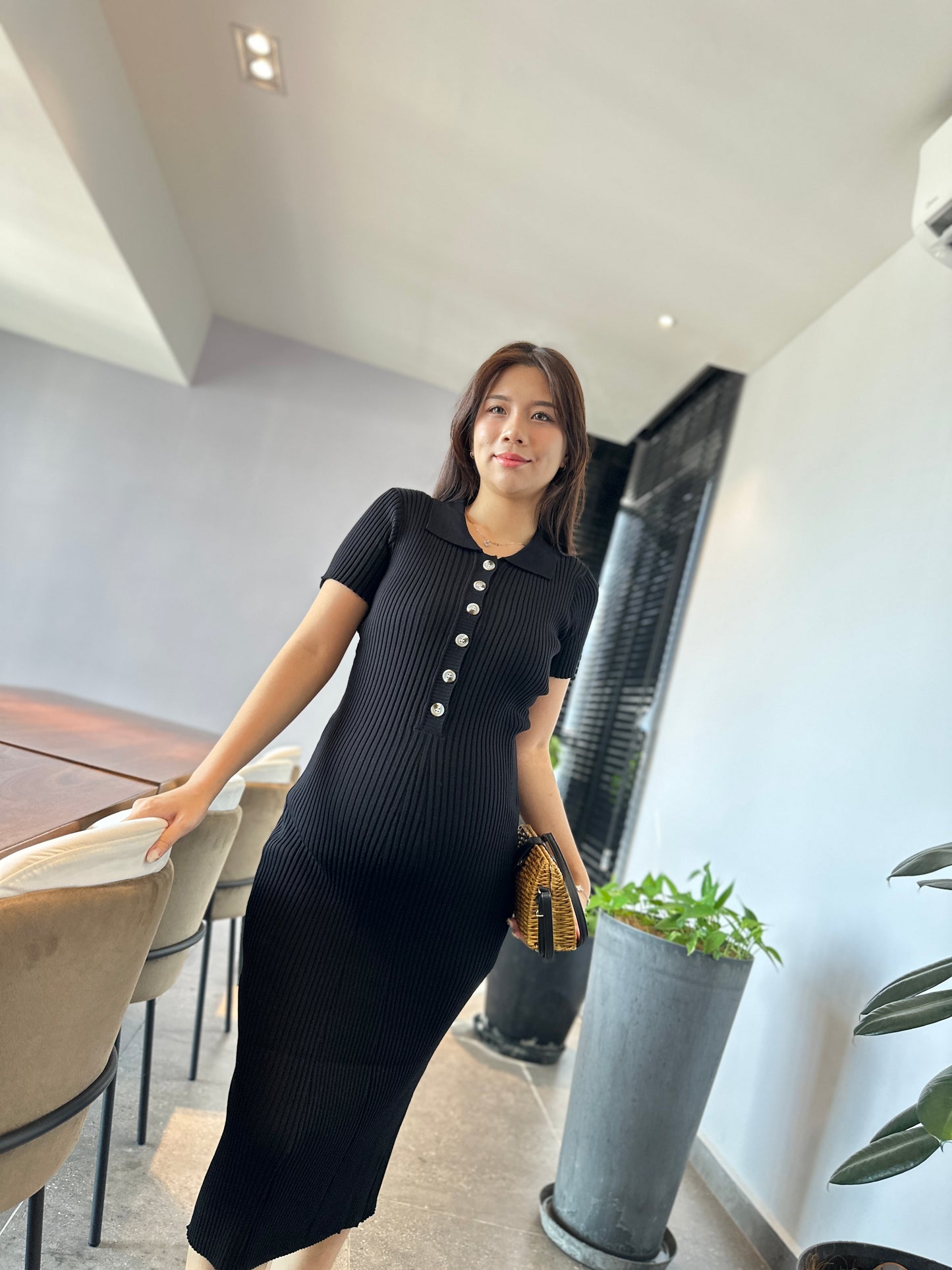 Yuna Knits Fitted Dress