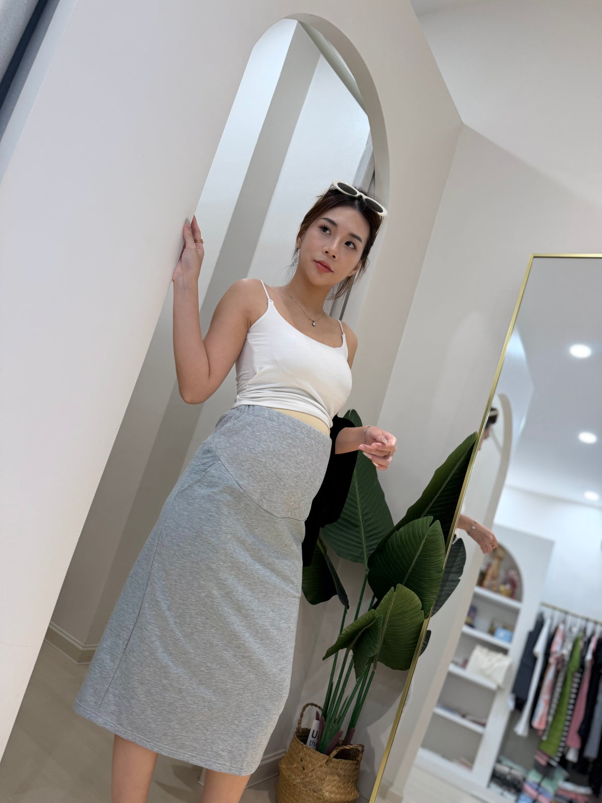 Solene Maternity Midi Skirt