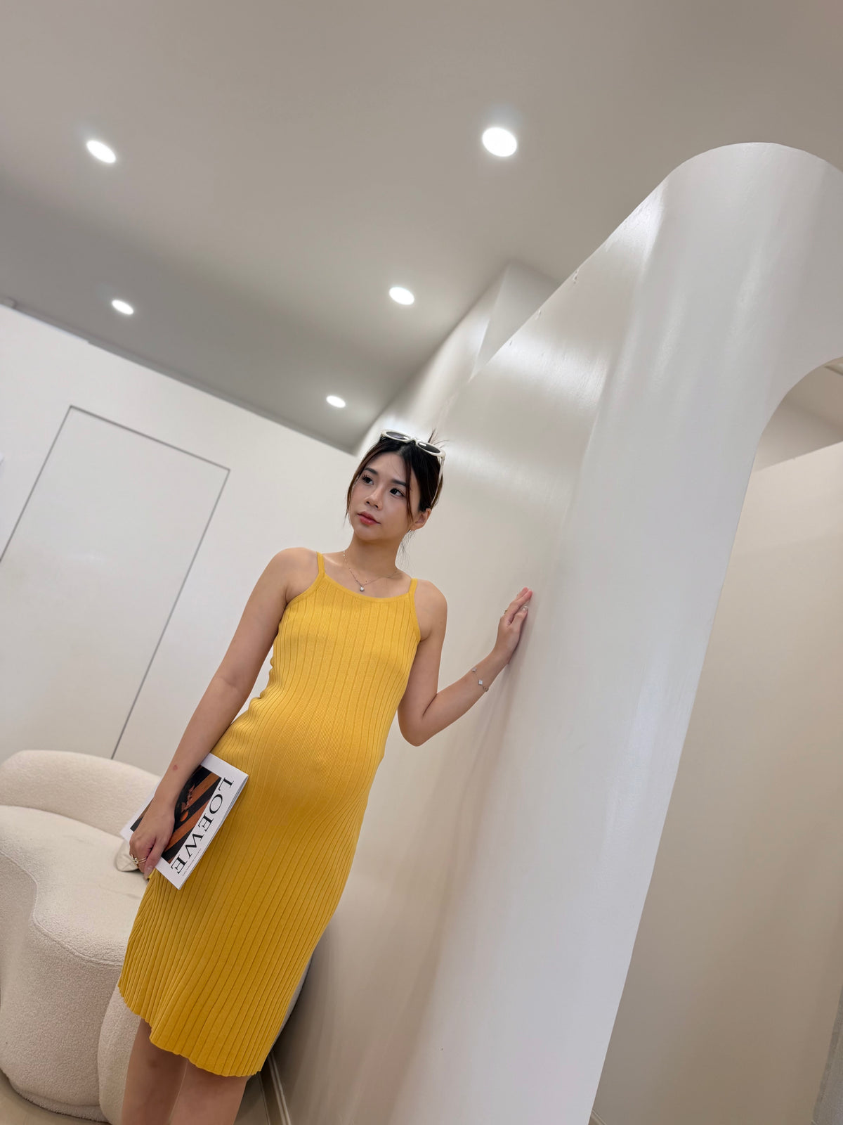Hettie Ribbed Knit Dress