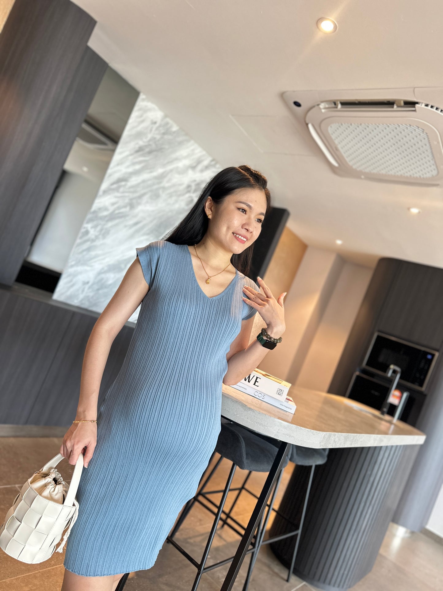 Viion Fitted Knits Dress