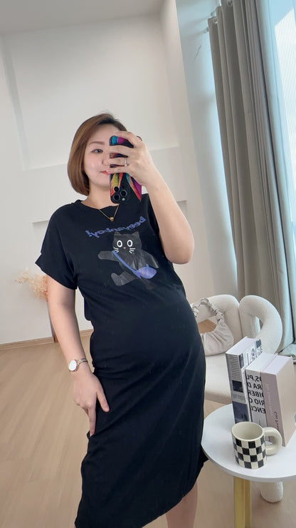 Gill Meow Comfy Tee Dress
