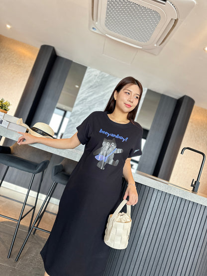 Gill Meow Comfy Tee Dress