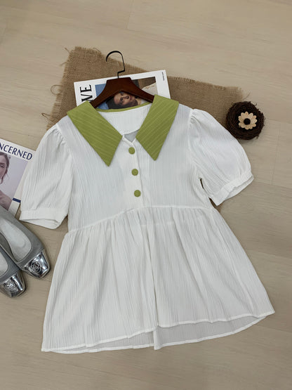 Xylia Front Button Blouse