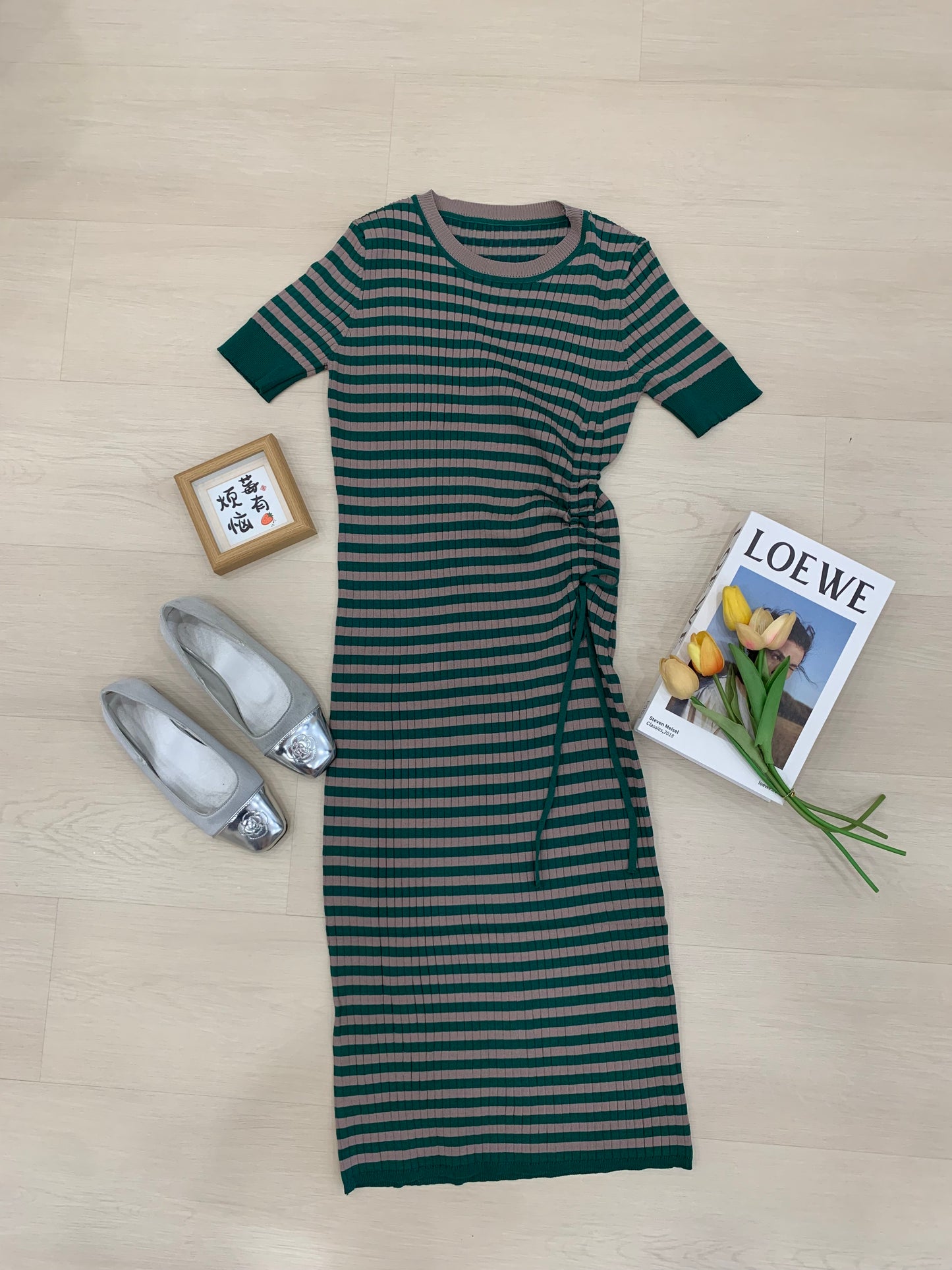 Kaelyn Stripe Knit Dress