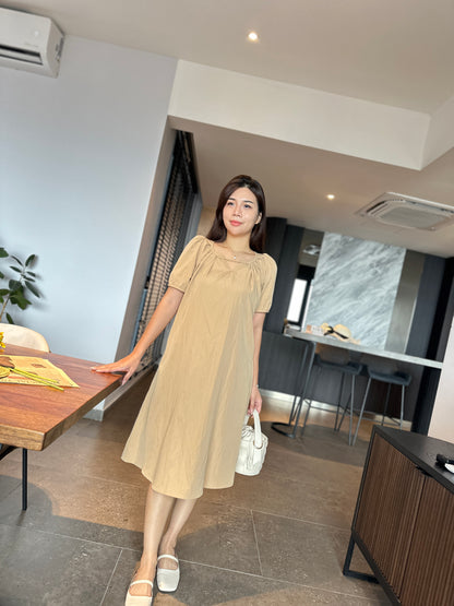 Mindee Khaki Loose Dress