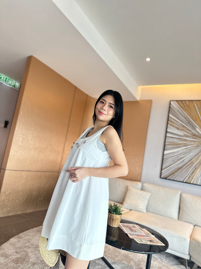 Feeya 2Pcs/Set Loose Dress