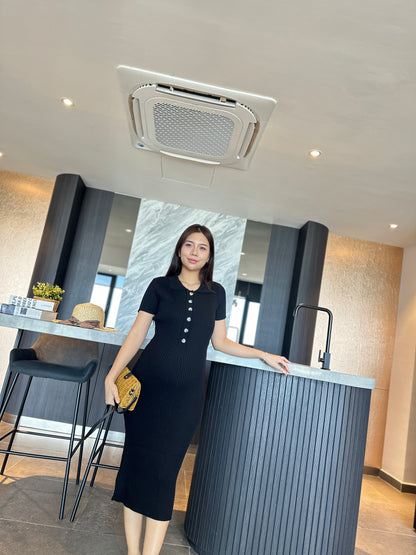 Yuna Knits Fitted Dress