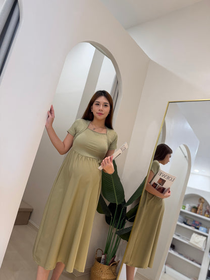 Celine Square Neck Midi Dress
