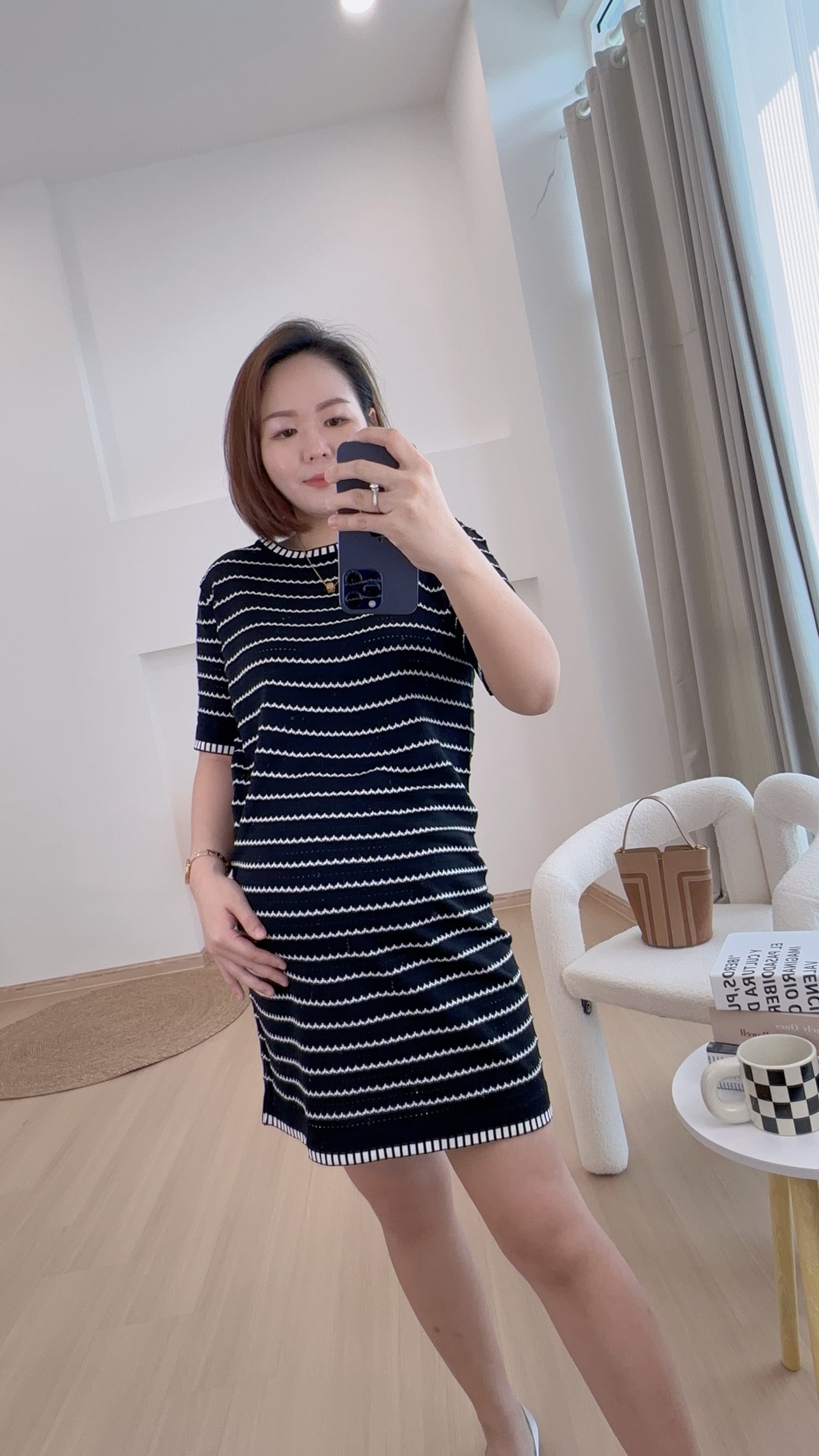 Diorlyn Stripes Knits Dress