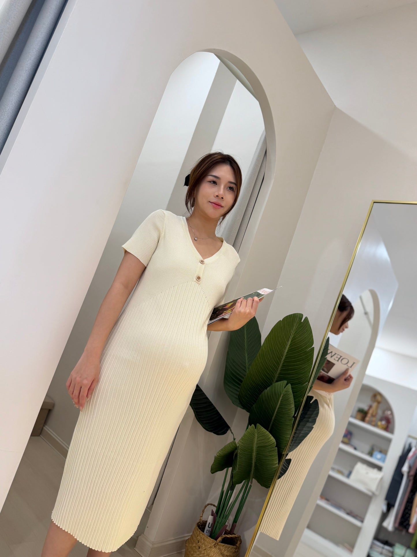 Donna Fitted Knits Dress