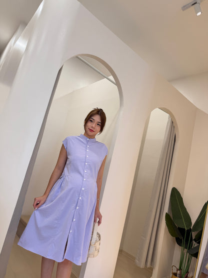 Elara Half Sleeve Button Down Dress