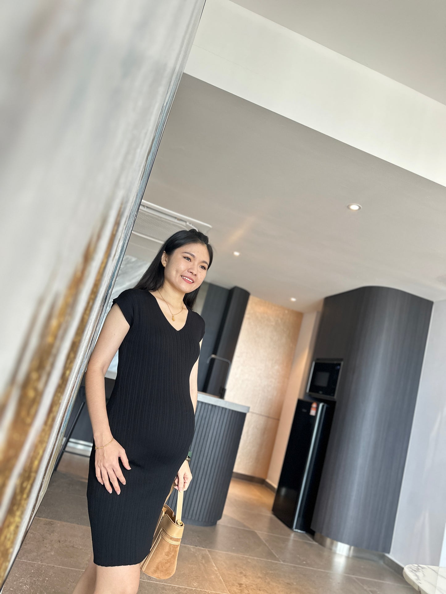 Viion Fitted Knits Dress