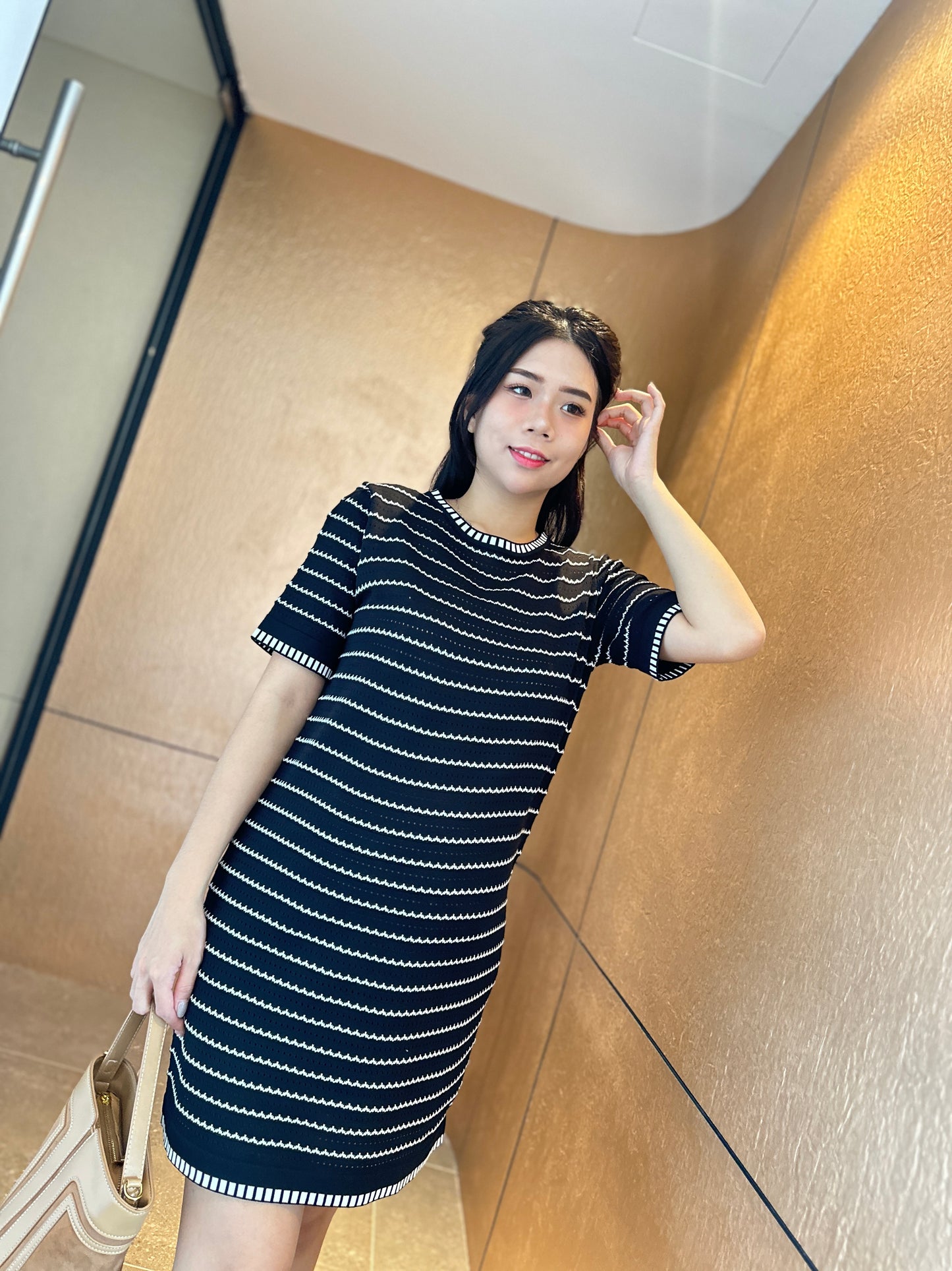 Diorlyn Stripes Knits Dress