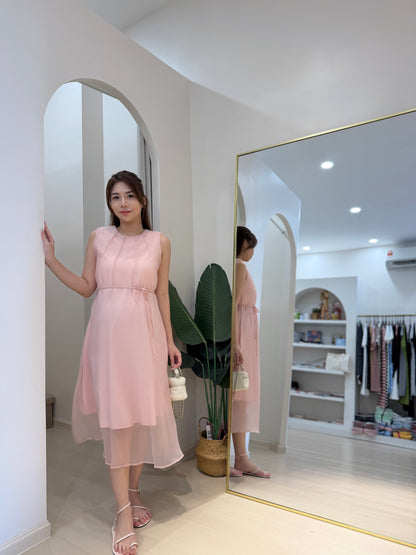 Avelisse Sheer Chiffon Dress