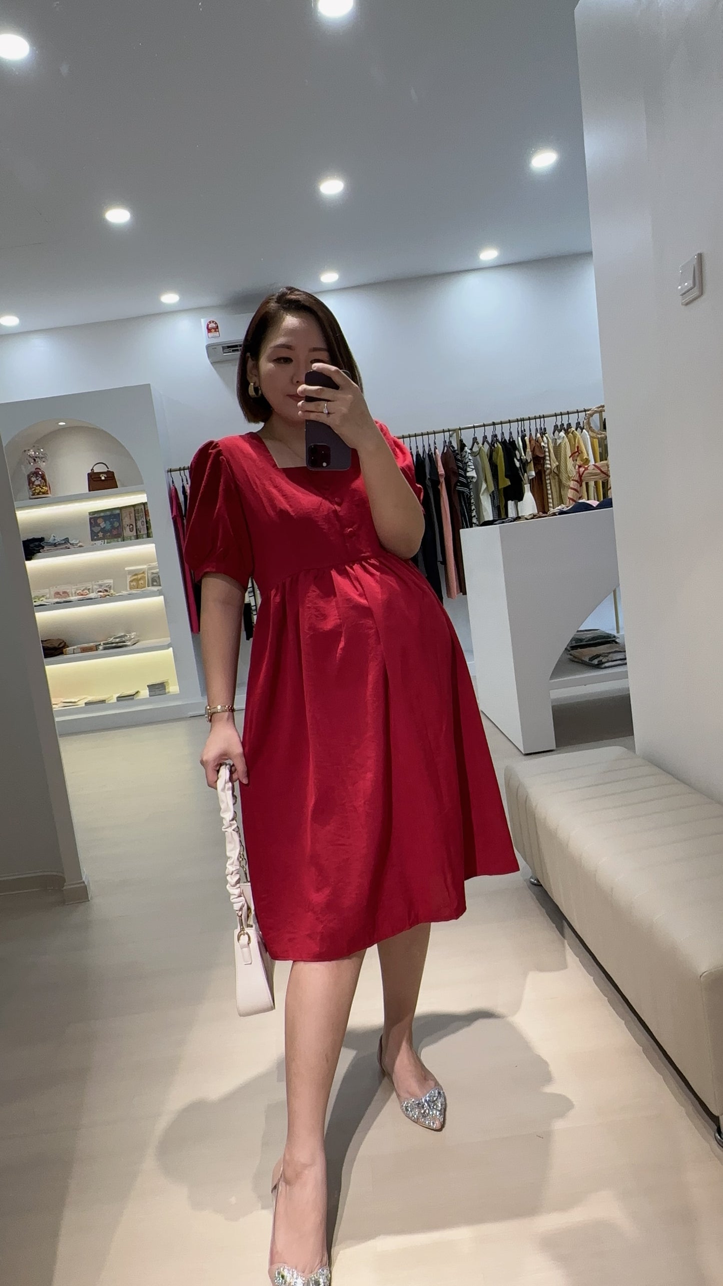 Sue-Ann Square Neck Dress