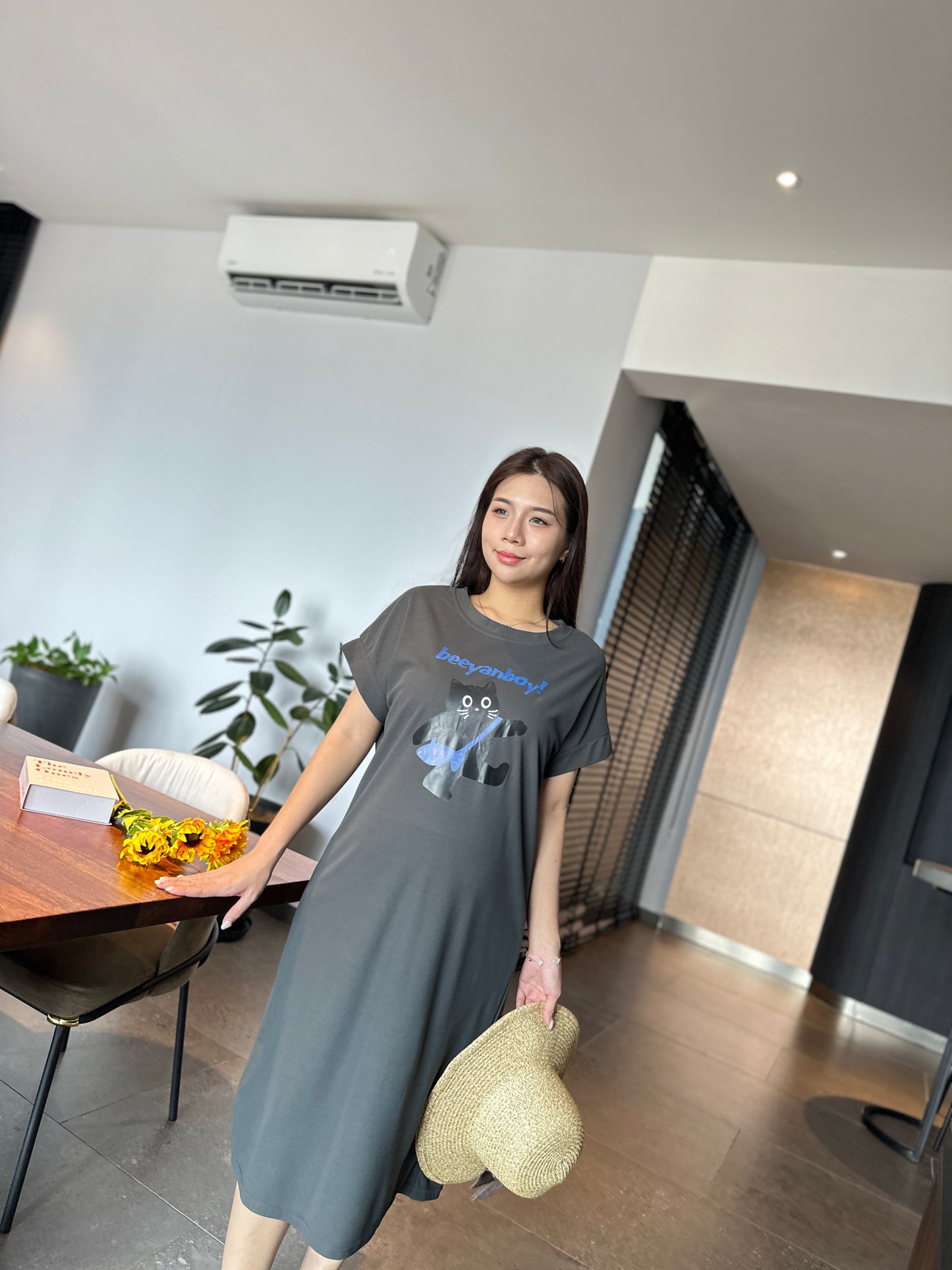 Gill Meow Comfy Tee Dress
