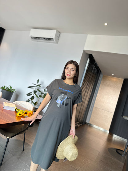 Gill Meow Comfy Tee Dress