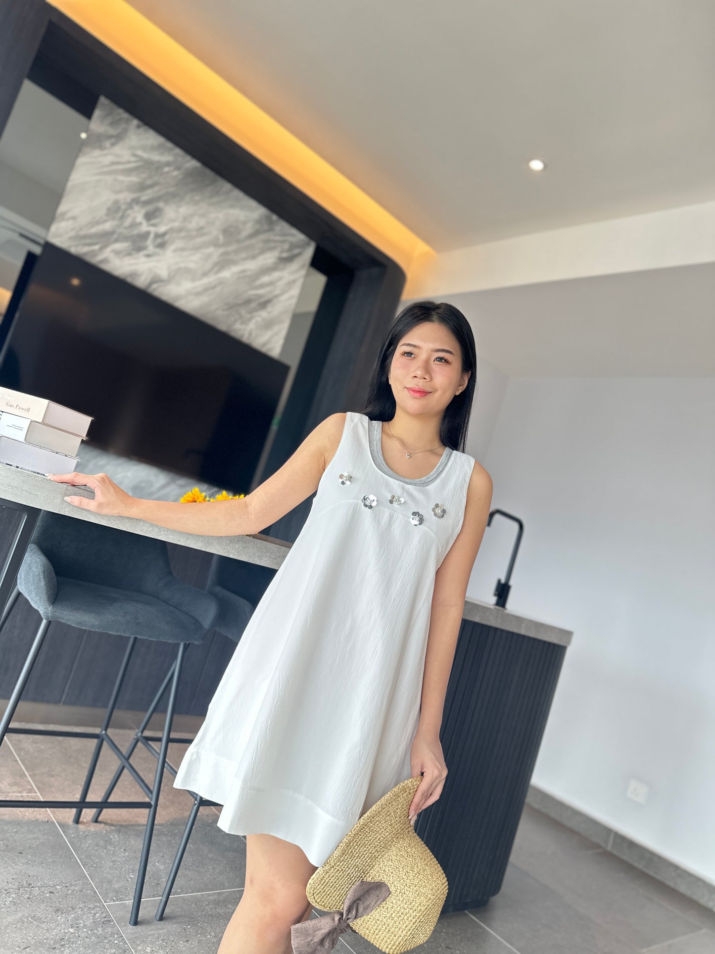 Feeya 2Pcs/Set Loose Dress