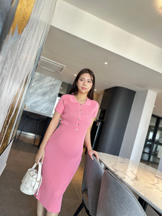 Yuna Knits Fitted Dress