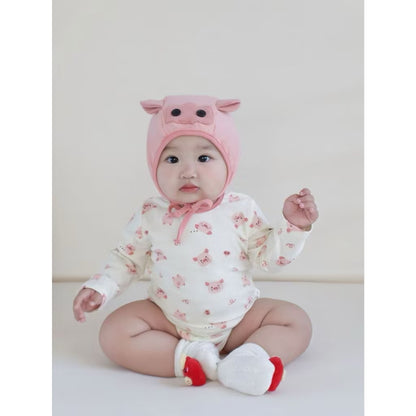 Piggy Romper With Hat