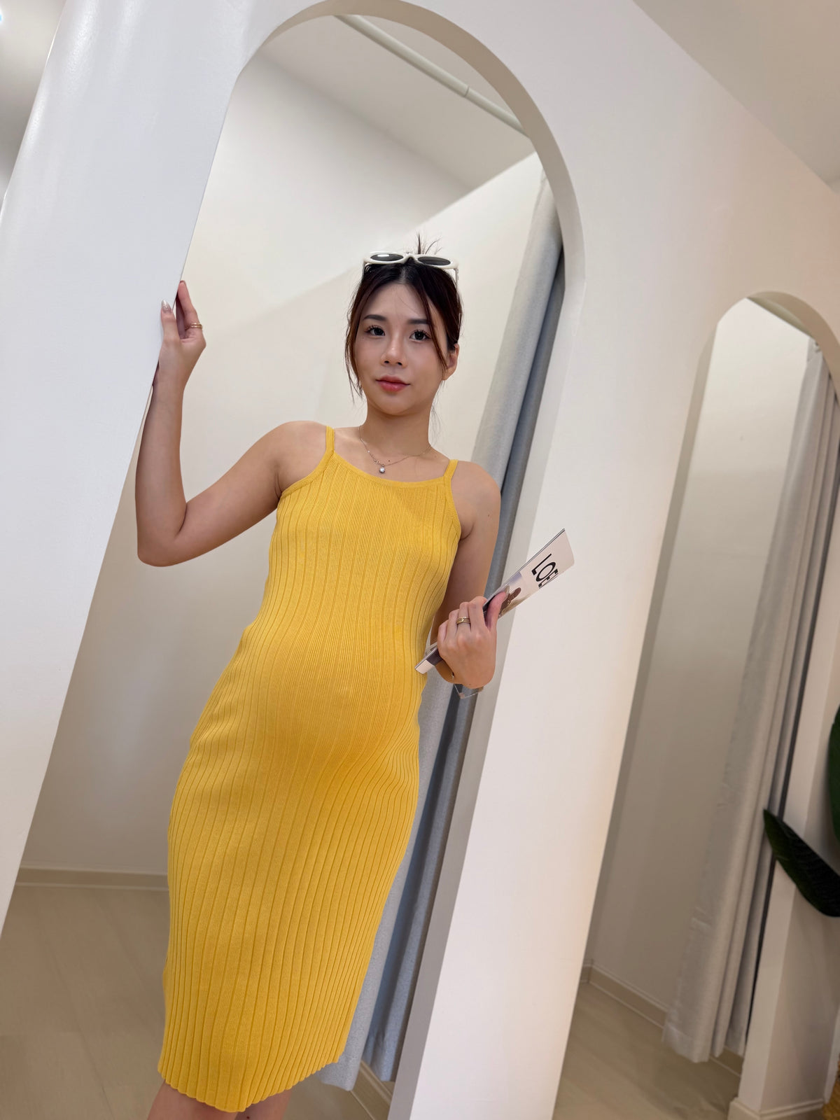 Hettie Ribbed Knit Dress