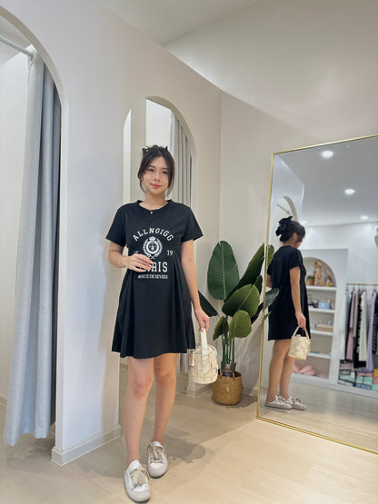 Elle Cotton Sleeved Dress