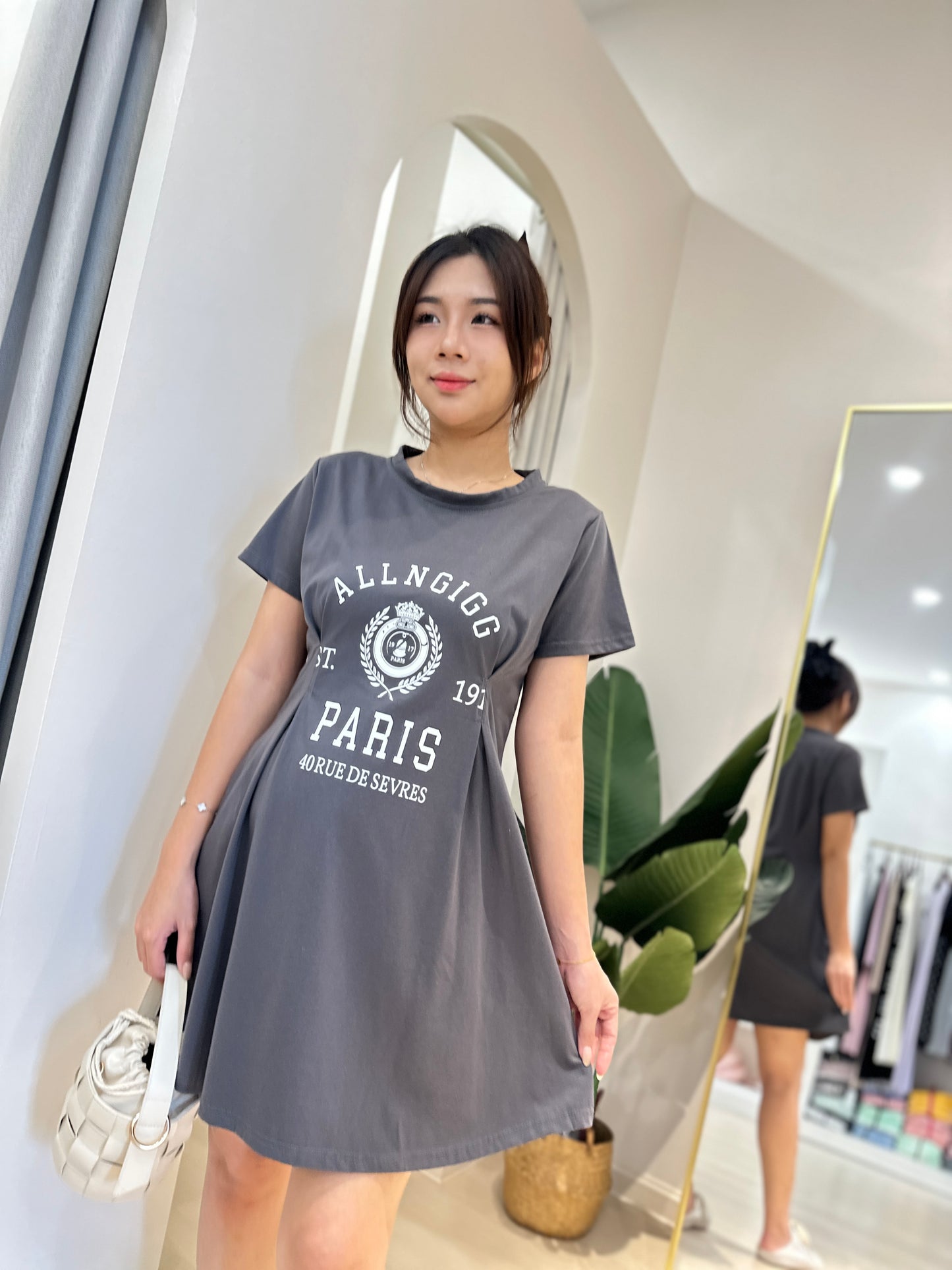 Elle Cotton Sleeved Dress