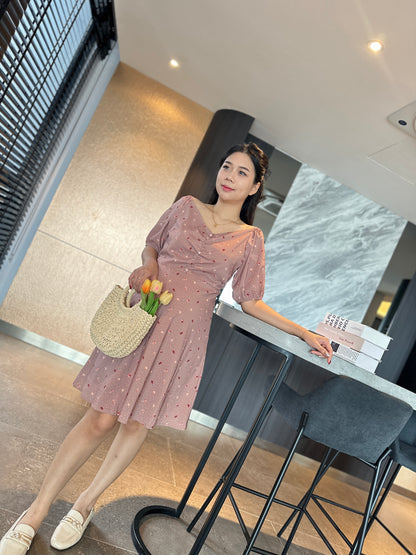 Gina Floral Maternity Dress