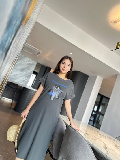 Gill Meow Comfy Tee Dress