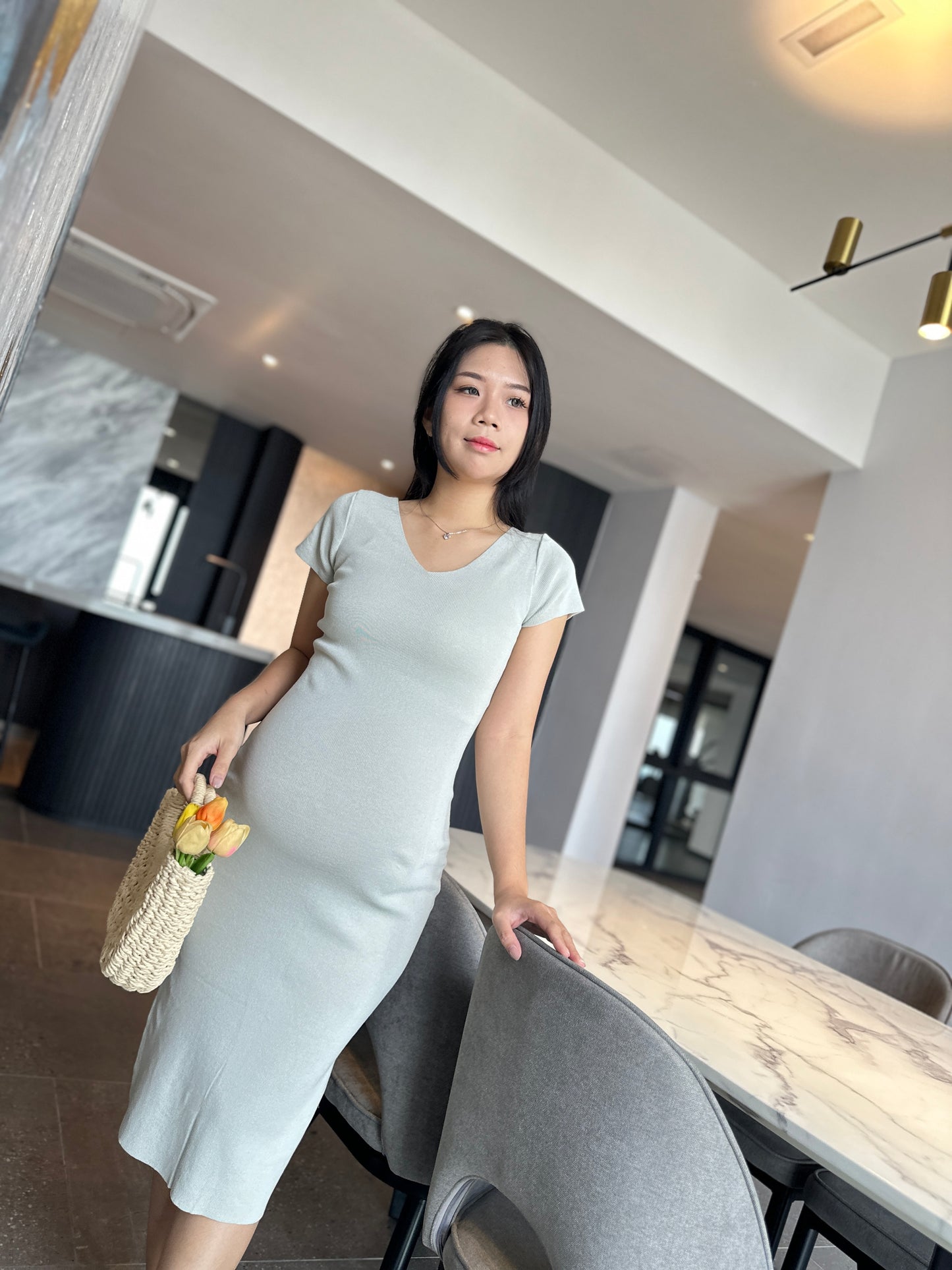 Daphne Fitted Knits Dress