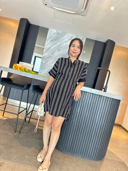 Zora Stripes Glowy Loose Dress
