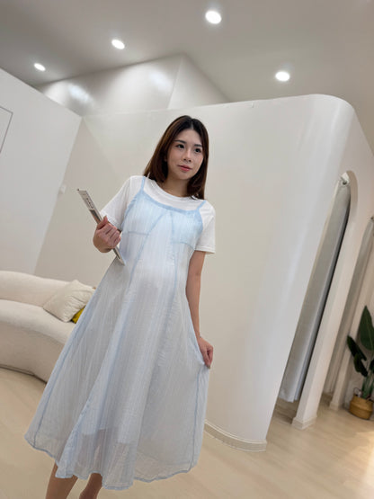 Adriana Two-Piece Look Layered Dress