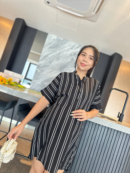 Zora Stripes Glowy Loose Dress