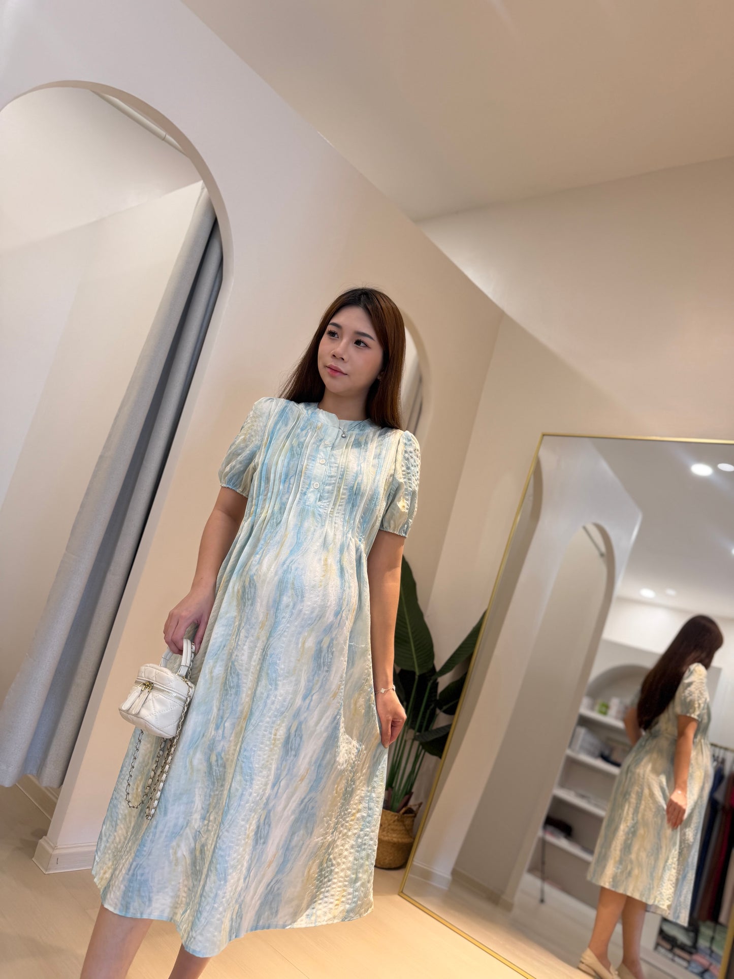 Ellis Airy Flow Chiffon Maxi Dress