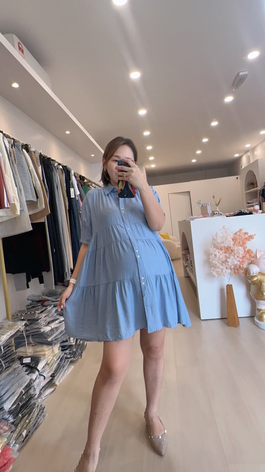 Lrene Button Knits Dress