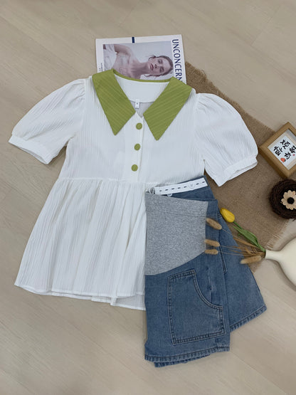 Xylia Front Button Blouse