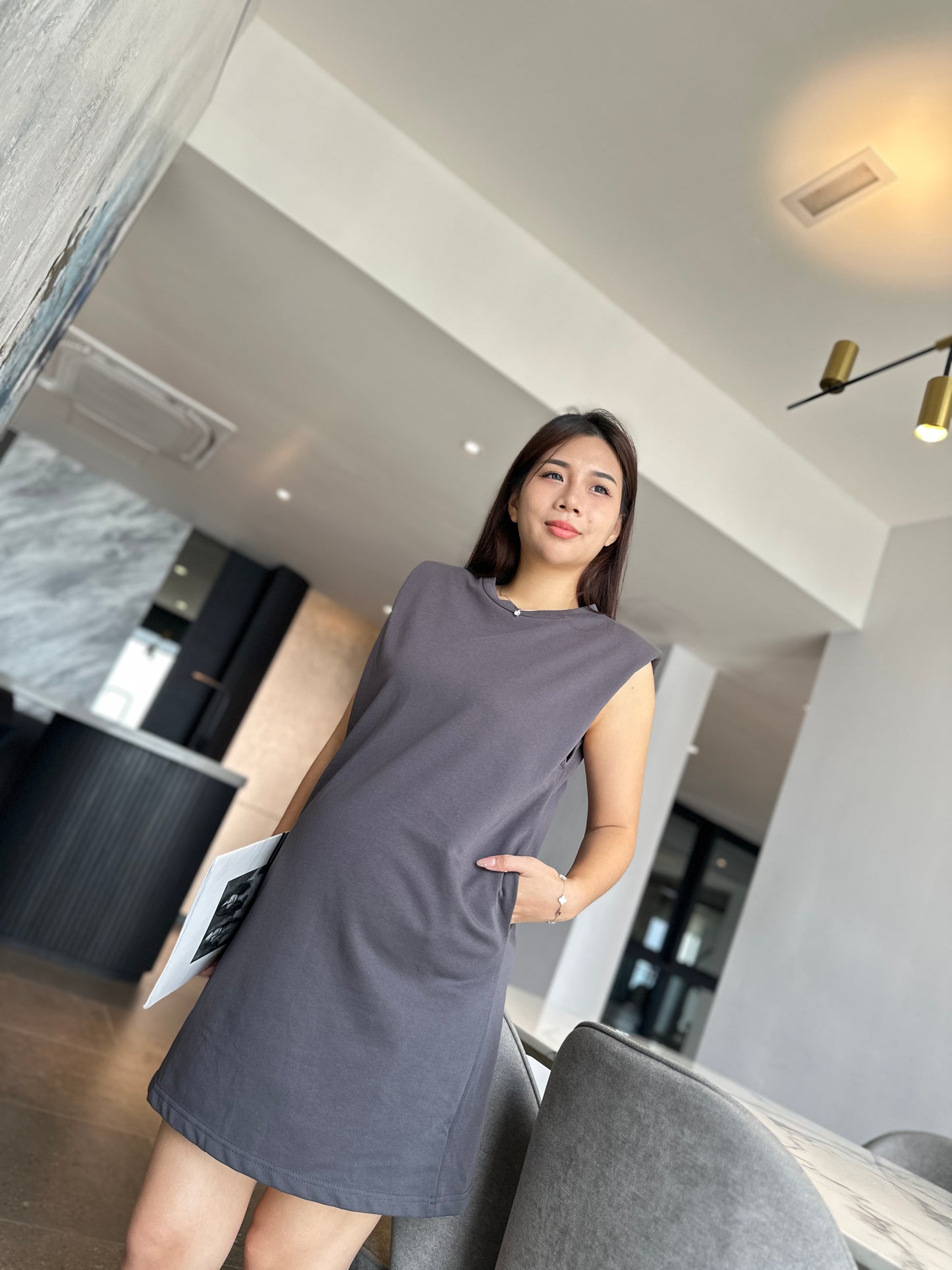 Eliah Sleeveless Cotton Dress