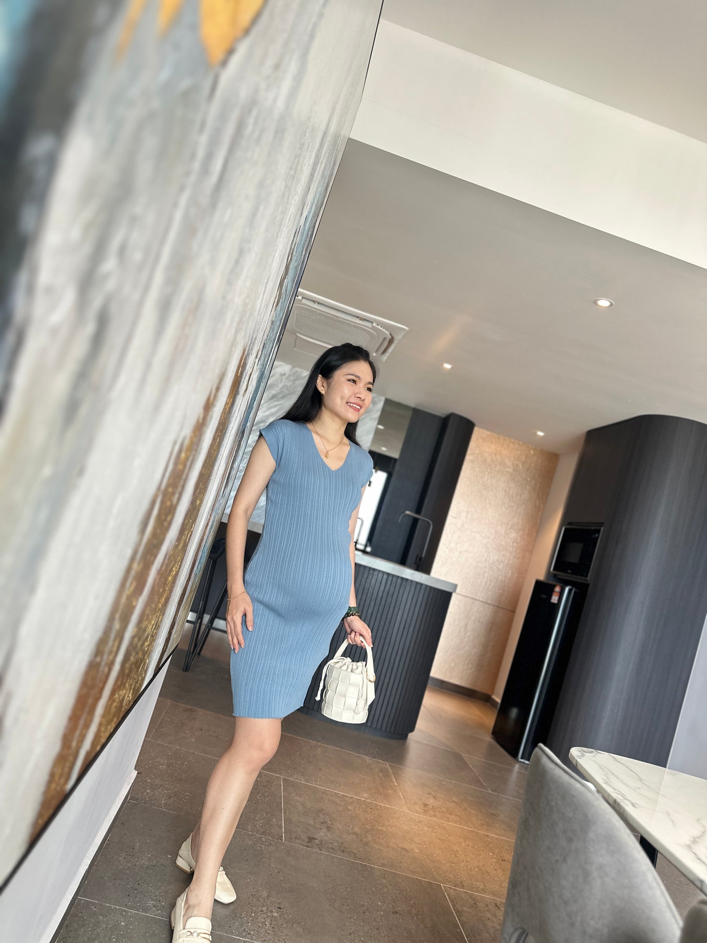 Viion Fitted Knits Dress
