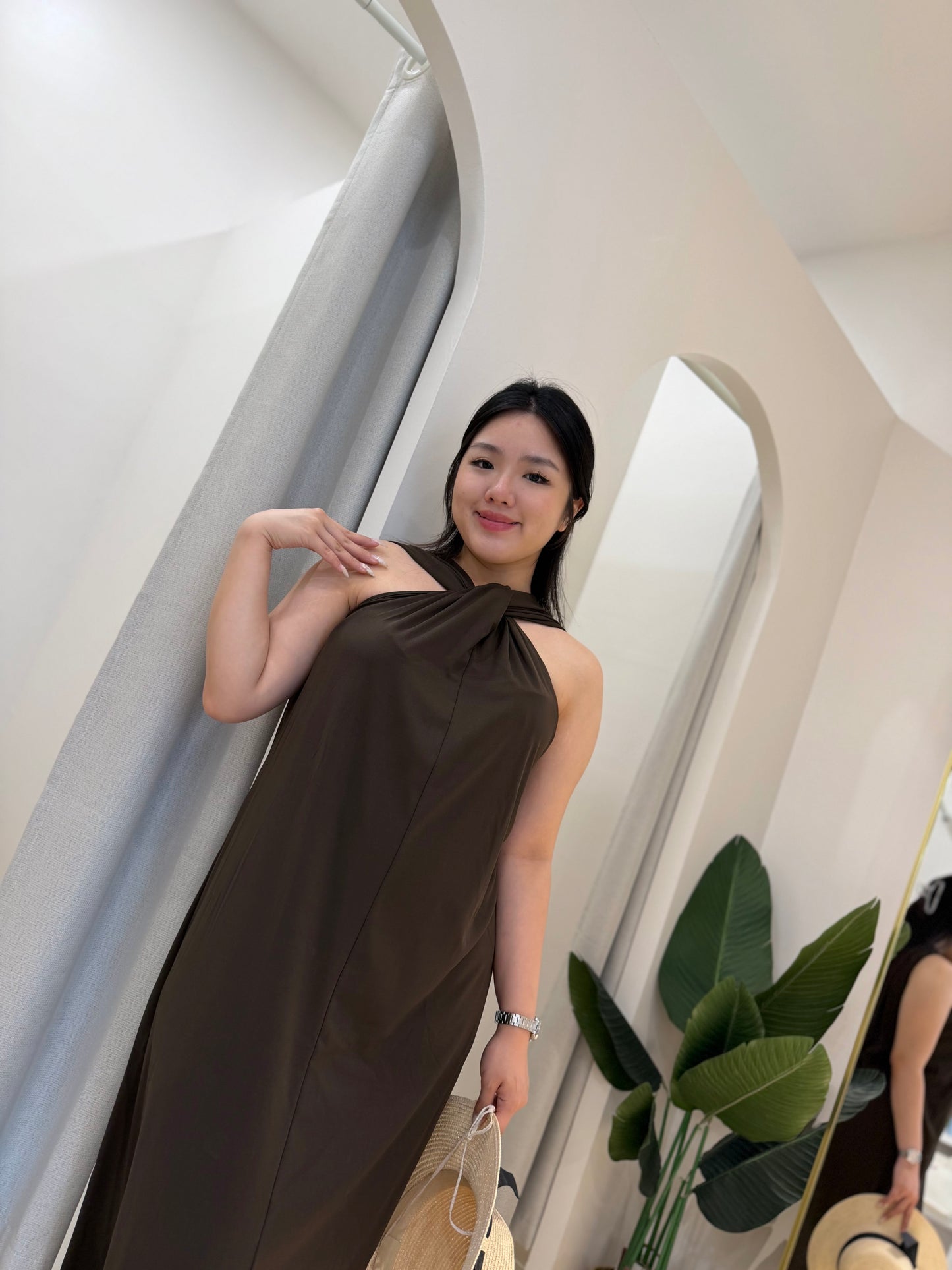 Kolyn Halter Maxi Dress