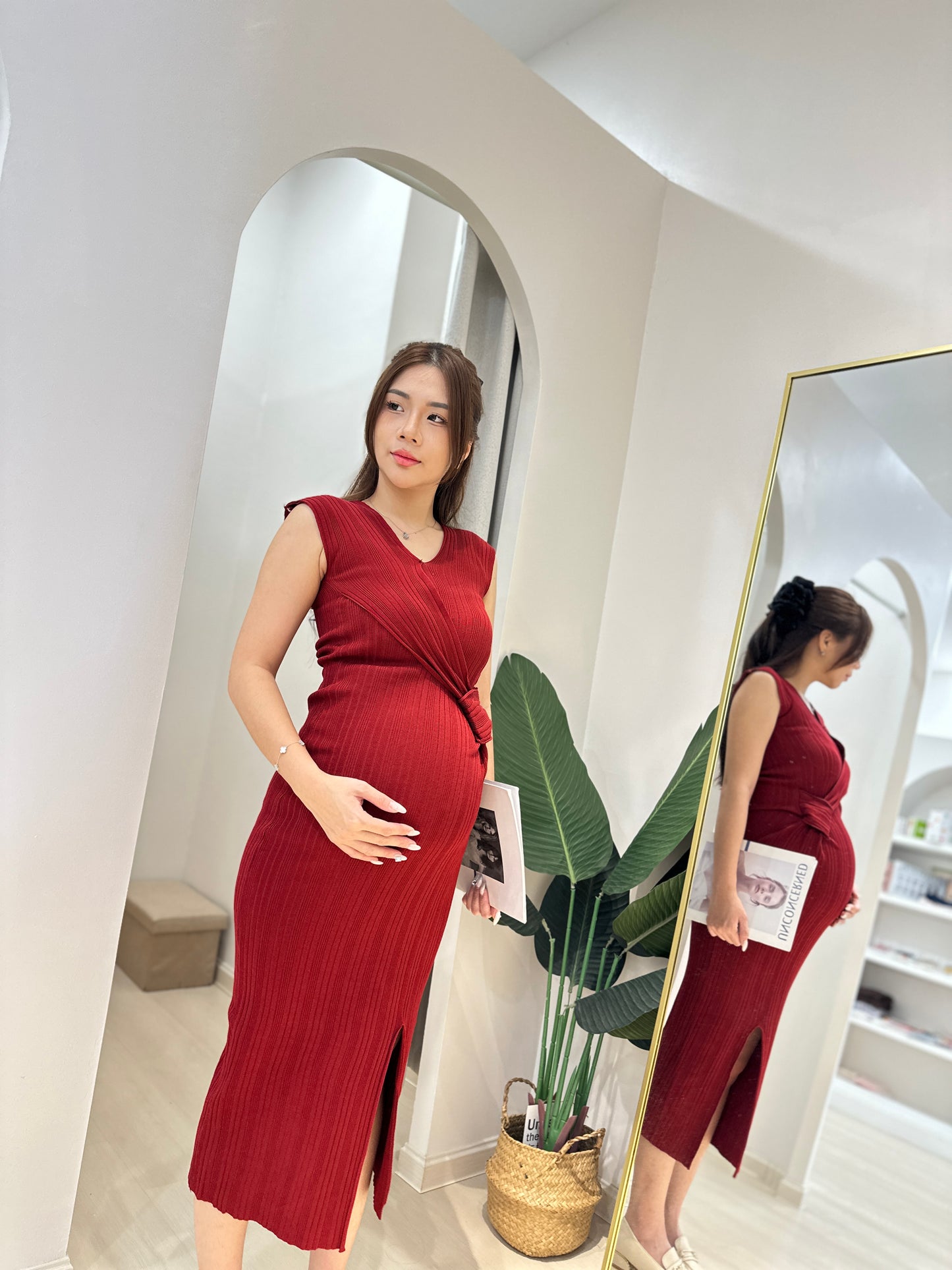 Aemi Fitted Knit Dress