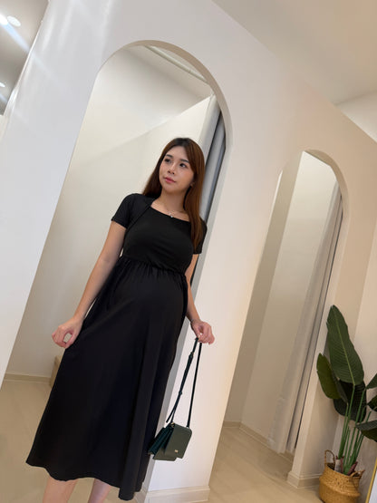 Celine Square Neck Midi Dress