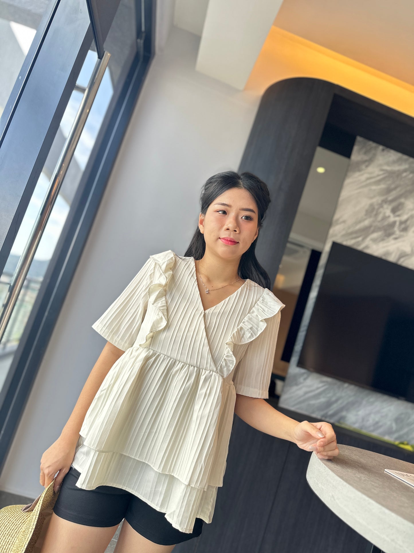 Deeah Sleeved Layer Blouse