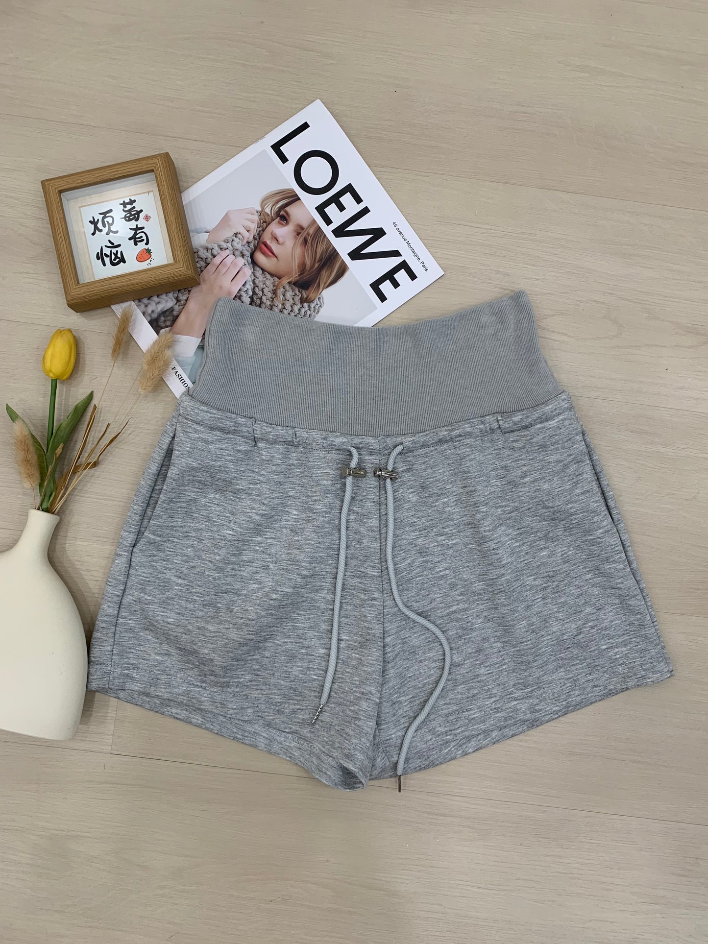 Nayla Cotton Maternity Lounge Shorts